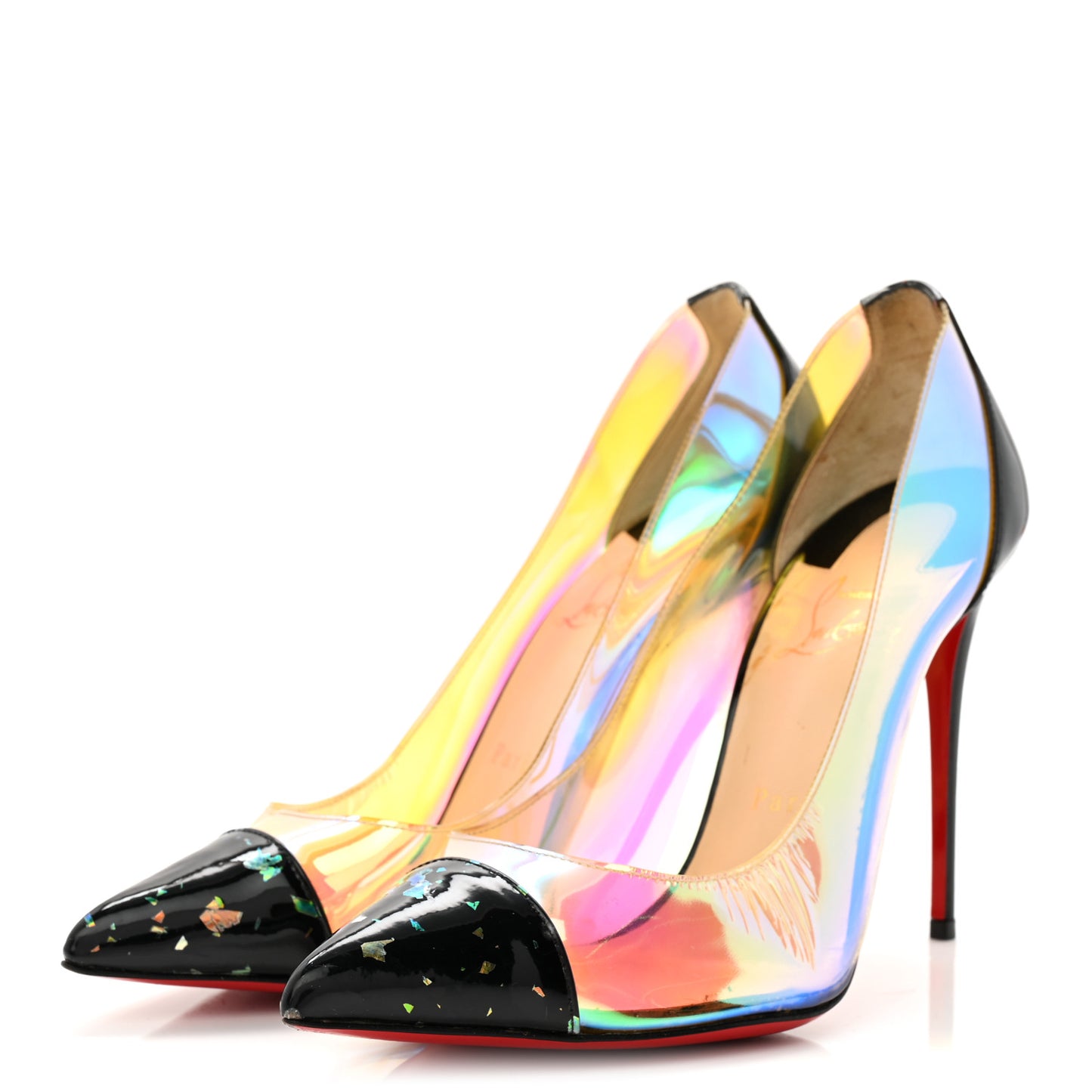 Disco PVC Hologram Debout 120 Pumps 39.5 Black Multicolor