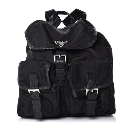 Prada Nylon Vela Medium Backpack Black 1 of 7