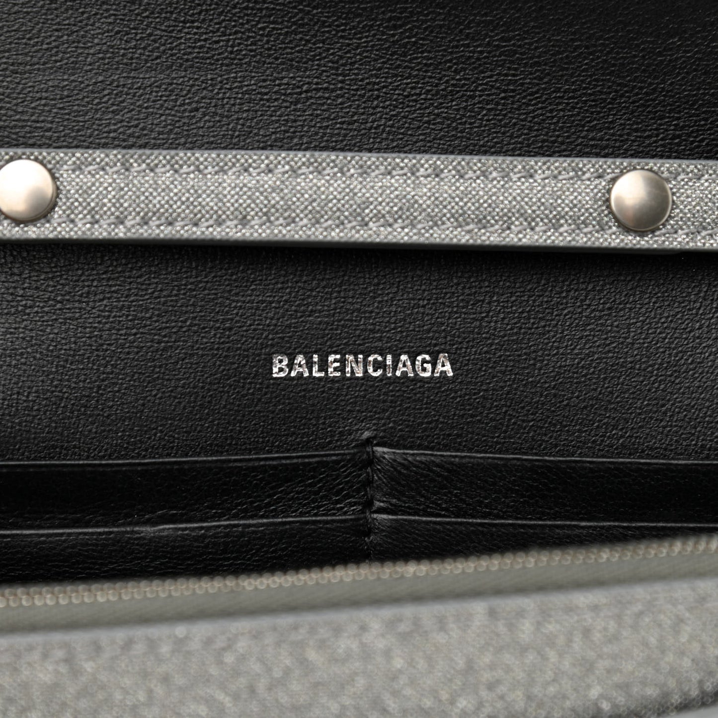 Glitter Fabric Hourglass Chain Bag Grey