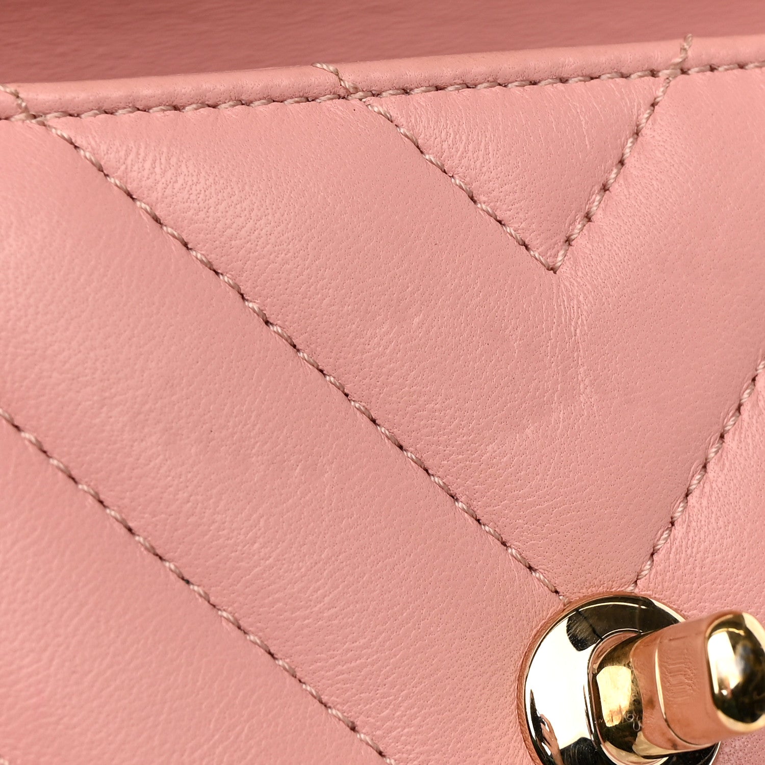 Chanel Lambskin Chevron Quilted Small Trendy CC Dual Handle Flap Bag Light Pink 16 of 25