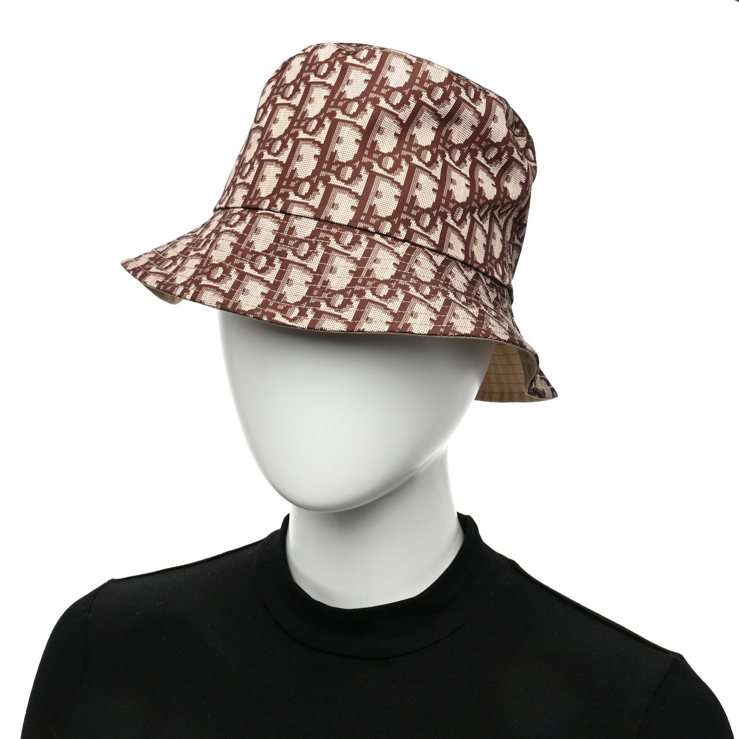 Oblique Reversible Teddy-D Brim Bucket Hat 57 Beige