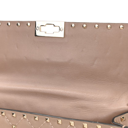 Valentino Garavani Lambskin Medium Rockstud Spike Shoulder Bag Poudre 12 of 12