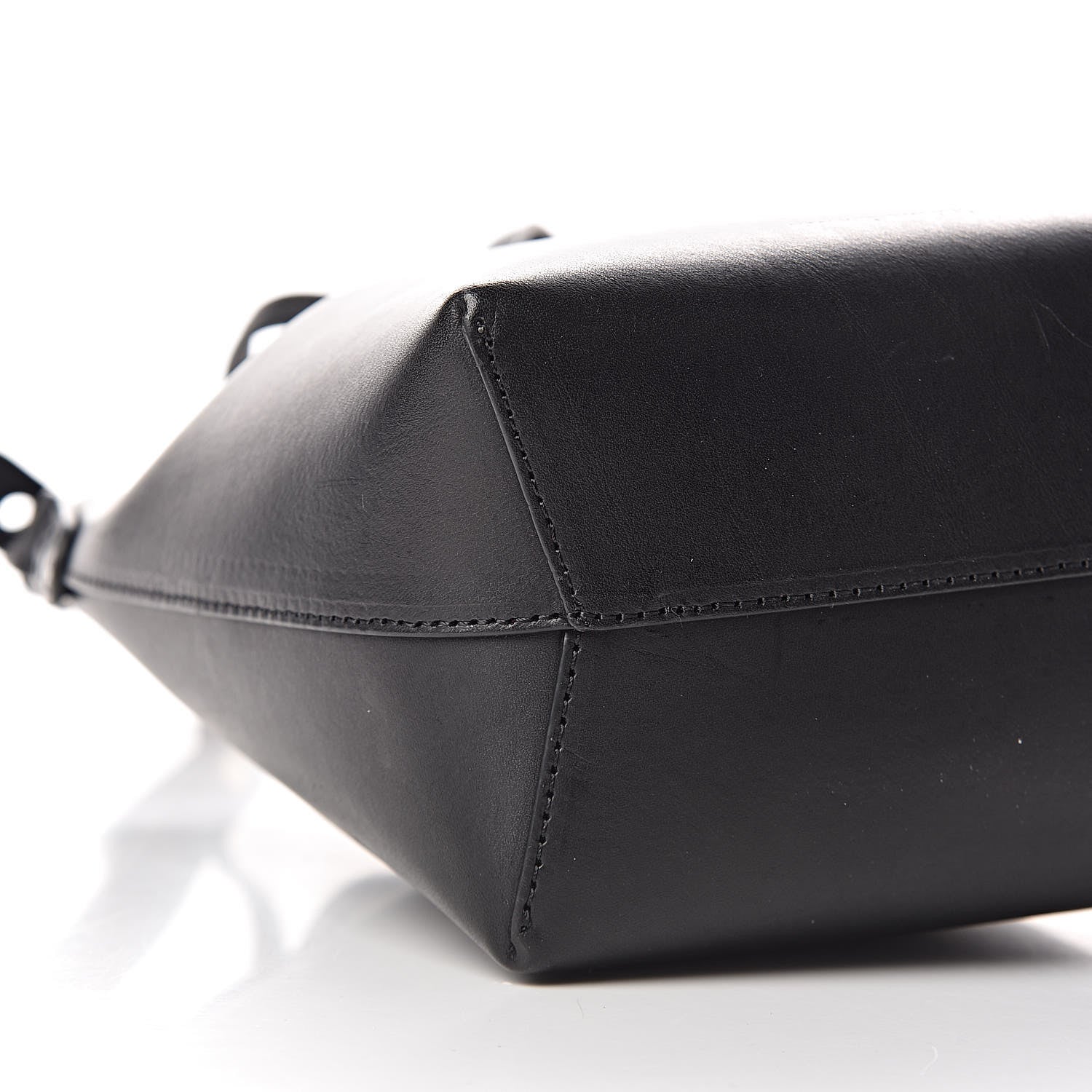 Mansur Gavriel Calfskin Mini Mini Bucket Bag Black Flamma 8 of 9