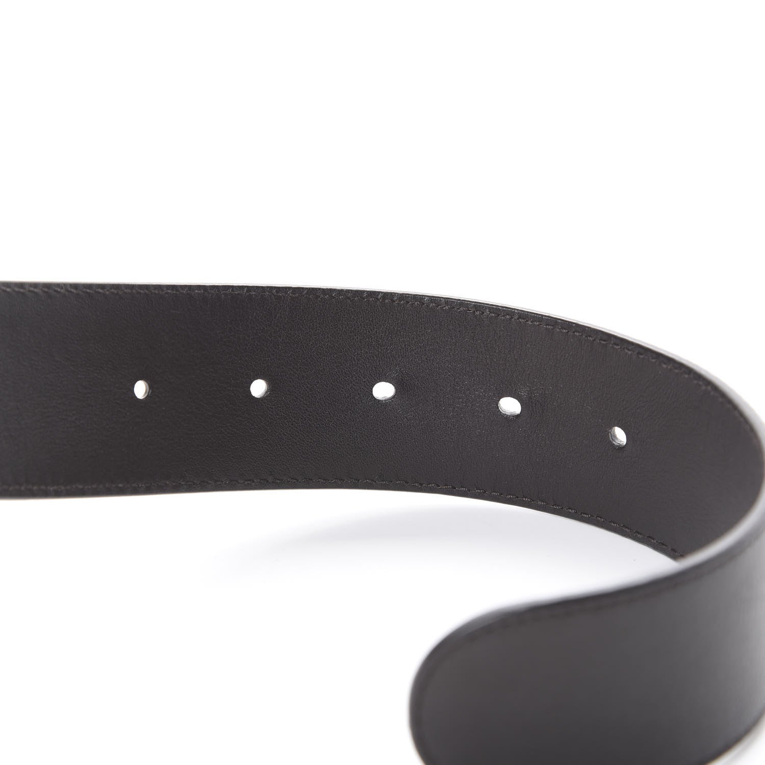 Gucci Moon Calfskin Nickel Double G 40mm Belt 95 38 Black 5 of 7