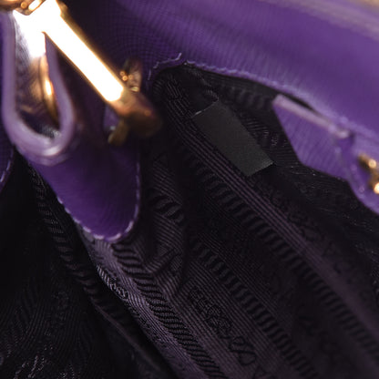 Prada Saffiano Medium Galleria Double Zip Tote Viola 13 of 18