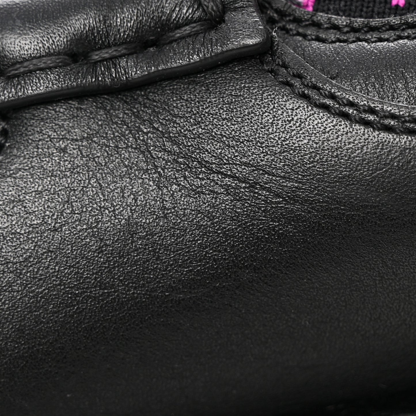 Quebec Calfskin Technical Jersey Knit GG Monogram Horsebit Ankle Boots 41 Black Fucsia