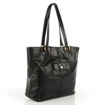 Prada Washed Buffalo Tote Nero Black 3 of 8