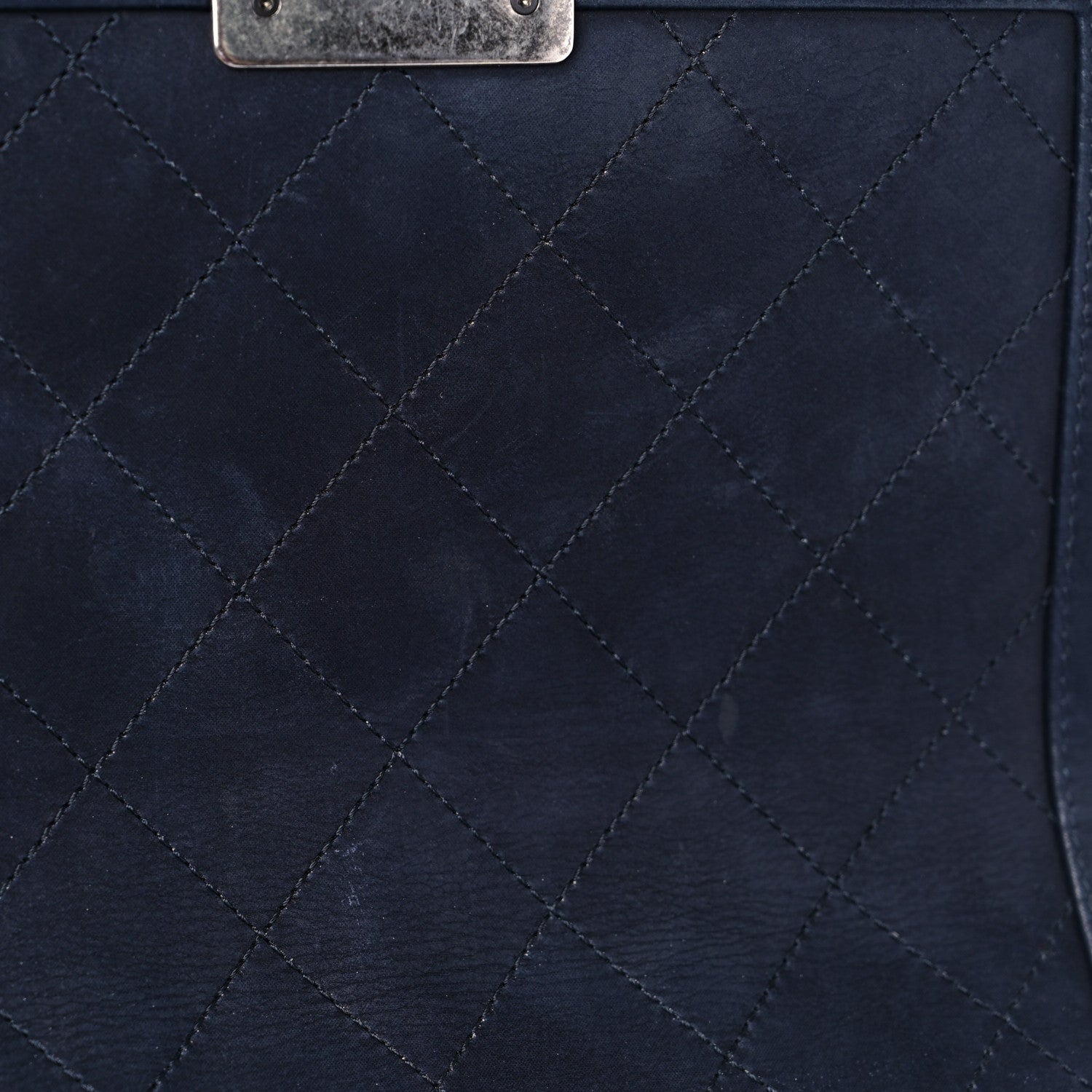 Chanel Shearling Iridescent Calfskin Medium Boy Flap Navy 9 of 11