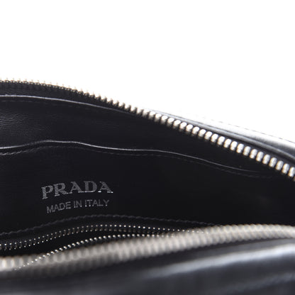 Prada Soft Calfskin Diagramme Crossbody Bag Black 9 of 12
