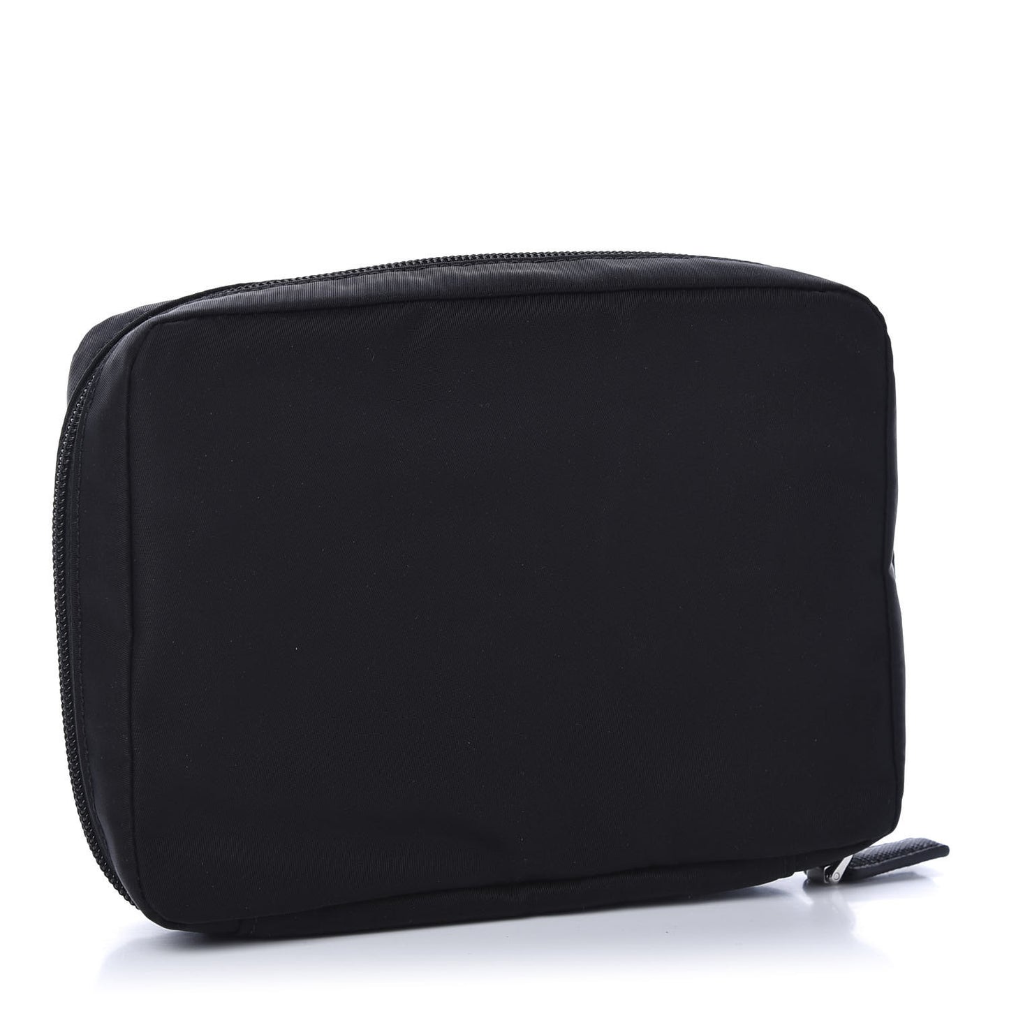 Tessuto Nylon Saffiano Necessaaire Pouch Black