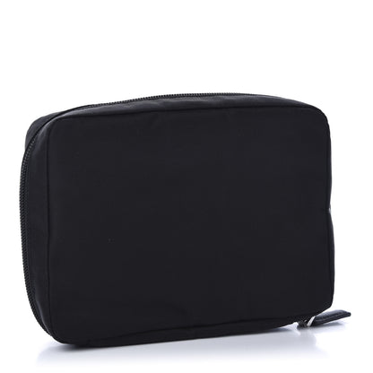 Prada Tessuto Nylon Saffiano Necessaaire Pouch Black 3 of 11