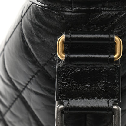 Chanel Aged Calfskin Quilted Large Gabrielle Hobo Black 13 of 13