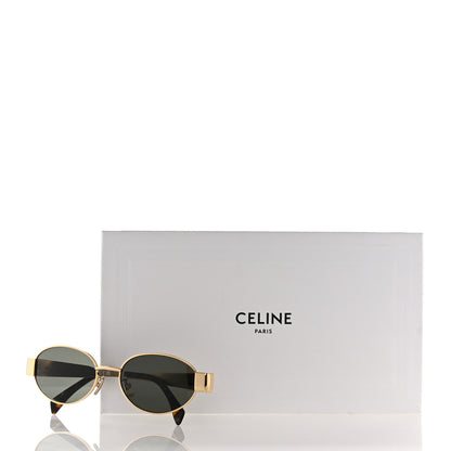 Celine Metal Triomphe 01 Sunglasses CL40235U Gold Green 7 of 7
