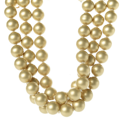 Chanel Pearl Layered Choker Necklace Gold 1 of 5