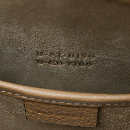 Celine Drummed Calfskin Nano Luggage Dune 8 of 11