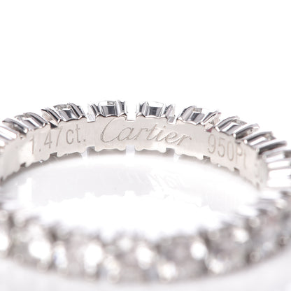 Cartier Platinum Diamond 1.47ct Destinee Wedding Band Ring 50 5.25 4 of 6