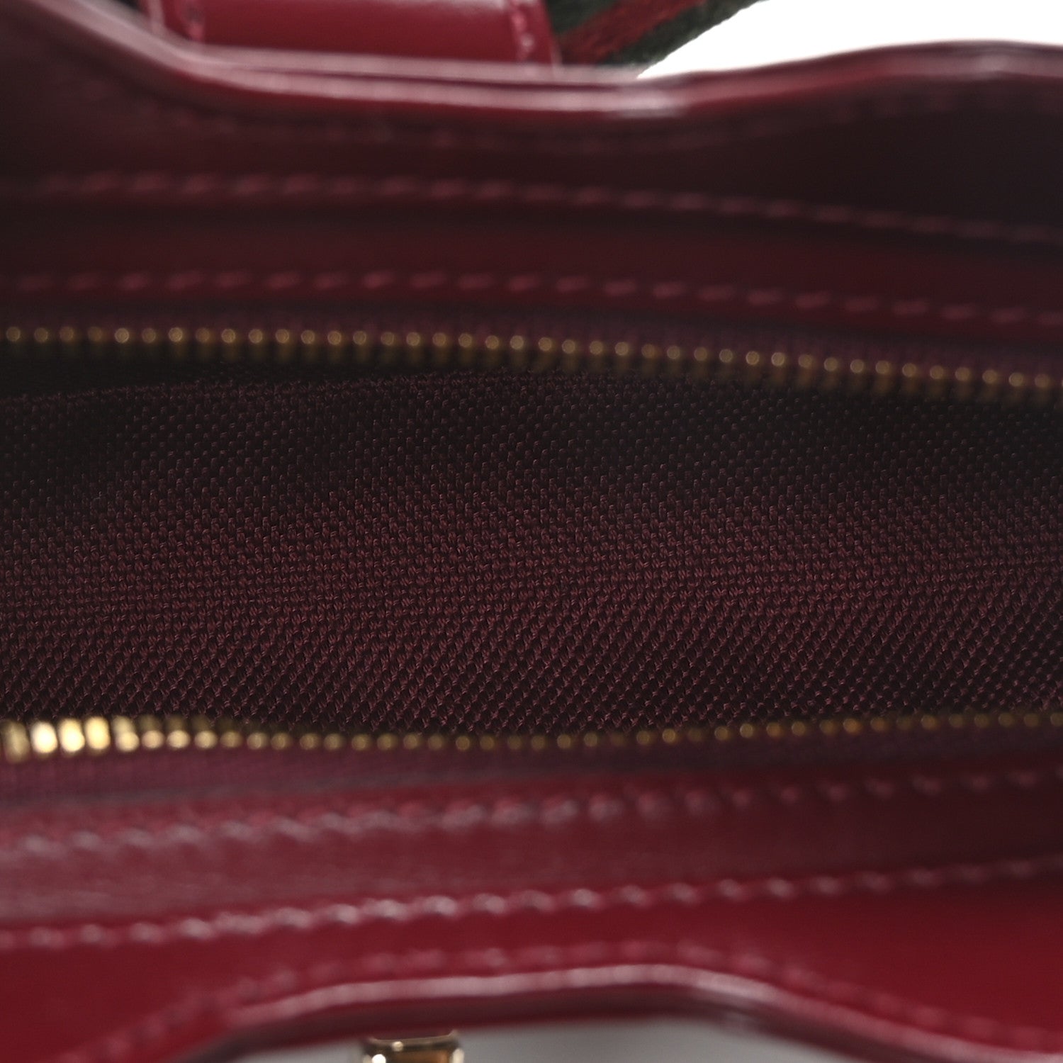 Gucci Calfskin Mini Moon Side Shoulder Bag Rosso Ancora 5 of 10