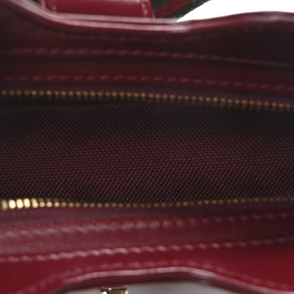 Gucci Calfskin Mini Moon Side Shoulder Bag Rosso Ancora 5 of 10