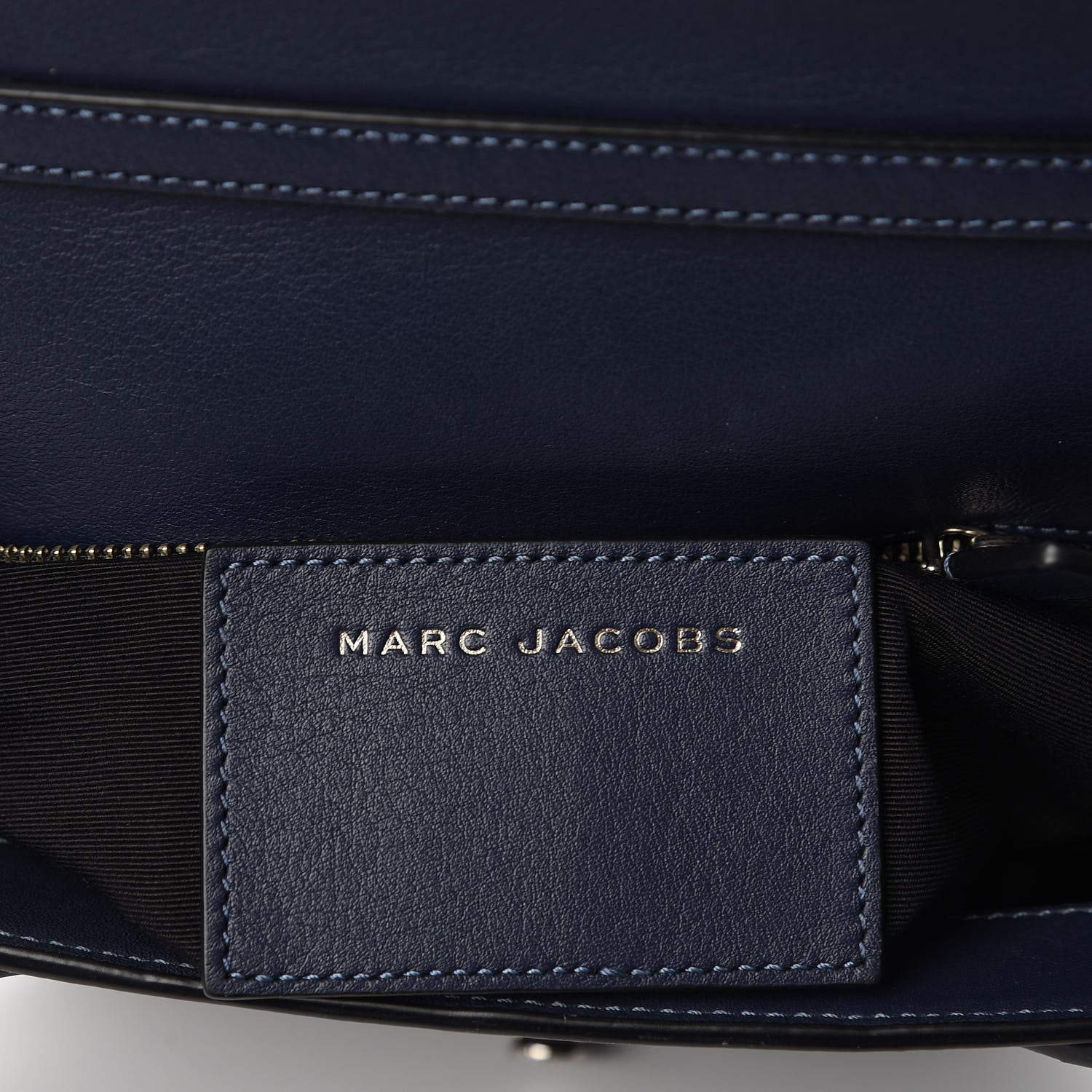 Marc Jacobs Calfskin West End The Jane Saddle Bag Navy 8 of 13