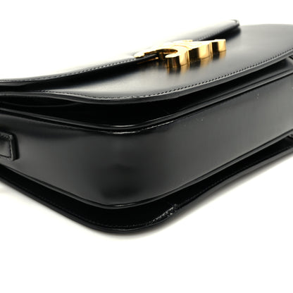 Celine Shiny Calfskin Medium Triomphe Black 8 of 9