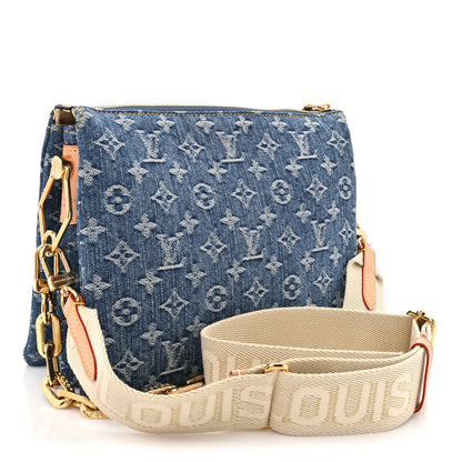 Louis Vuitton Monogram Denim Coussin PM Blue 4 of 21