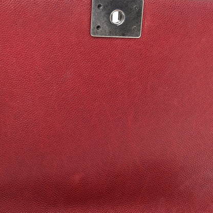 Chanel Caviar Quilted Large Boy Flap Dark Red 11 of 14