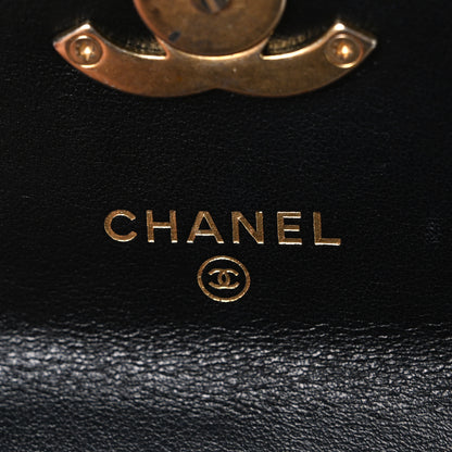 Chanel Calfskin Quilted Perfect Fit Coin Purse With Chain Black 6 of 11