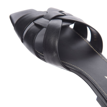 Saint Laurent Calfskin Nu Pied 05 Slide Sandals 35.5 Black 12 of 12