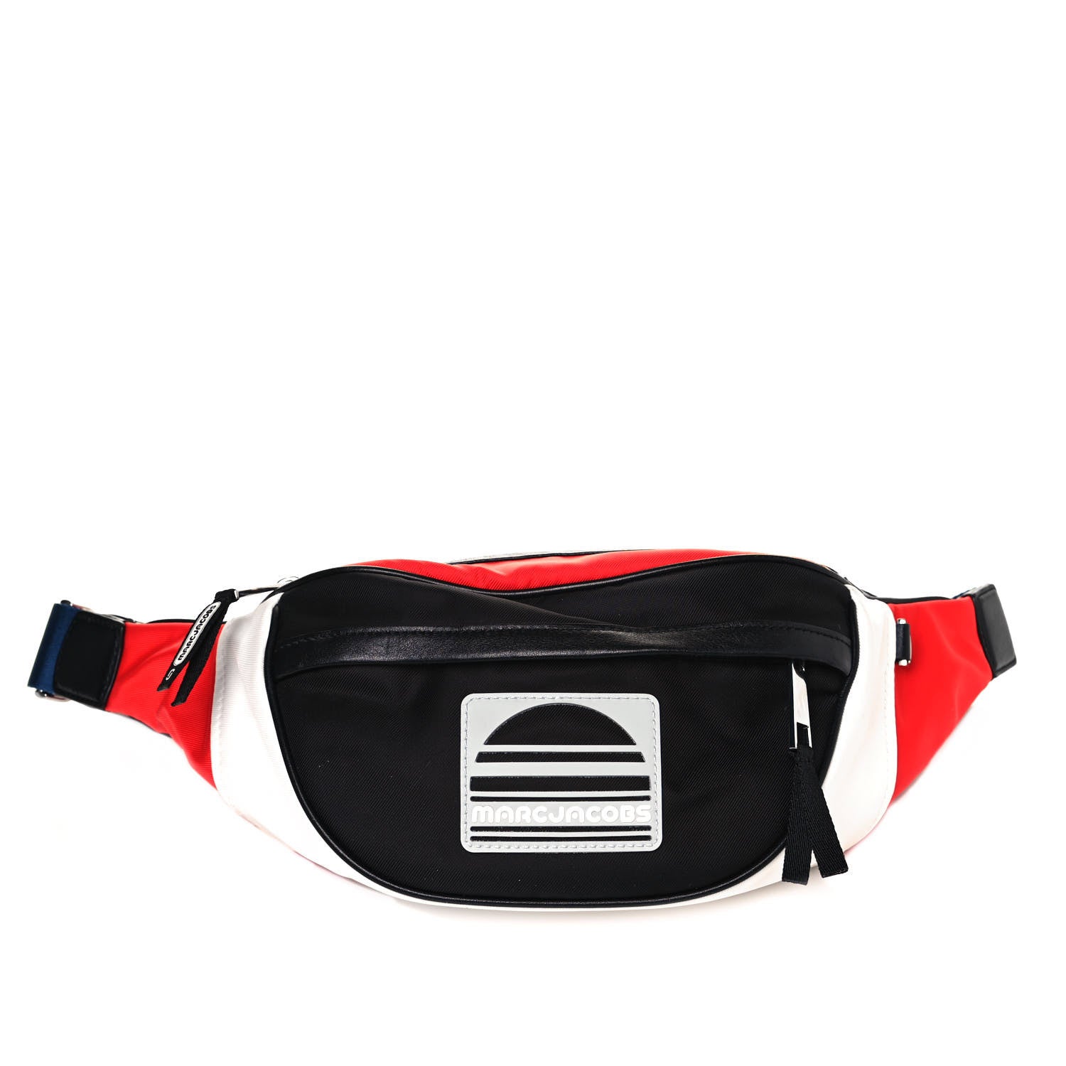 Marc Jacobs Nylon Sport Belt Bag Black White Red 1 of 13