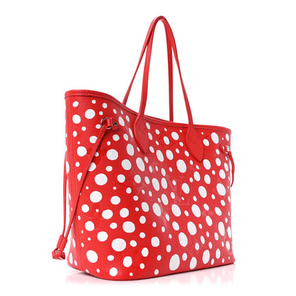 Louis Vuitton LV X YK Empreinte Infinity Dots Neverfull MM Rouge White 4 of 10
