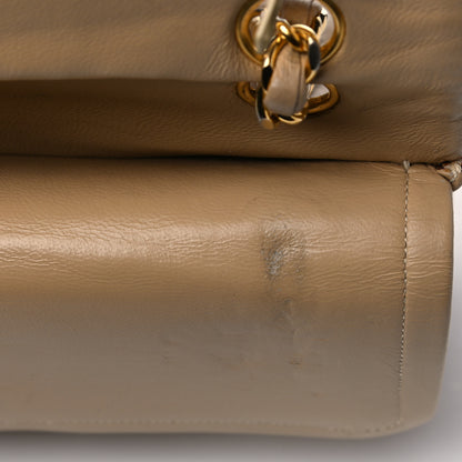 Chanel Lambskin Quilted Small Double Flap Beige 9 of 14