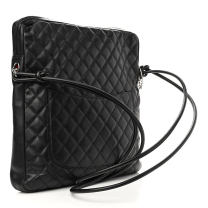 Chanel Calfskin Quilted Large Cambon Messenger Black 2 of 12
