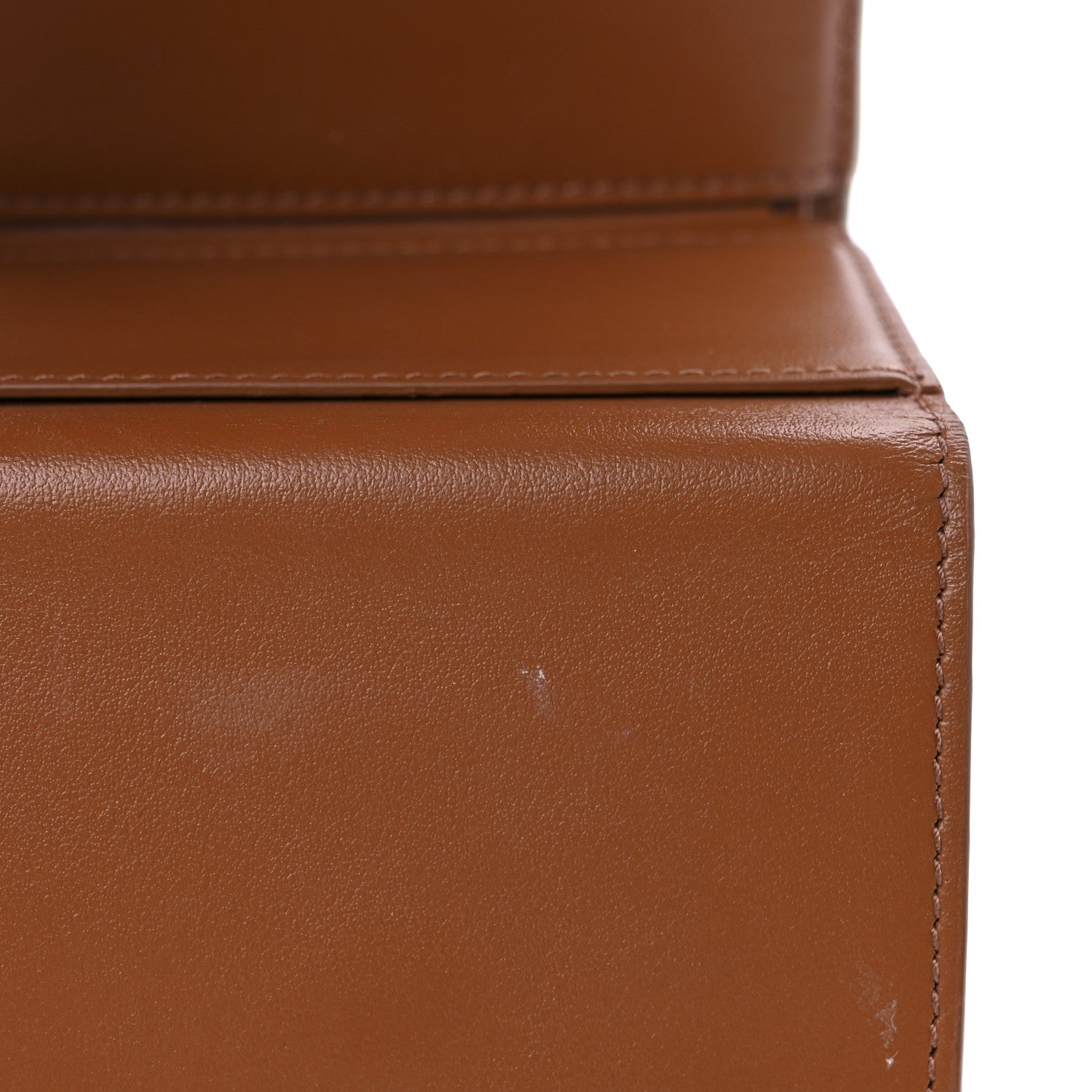 Celine Canvas Triomphe Folded Compact Wallet White Tan 7 of 12