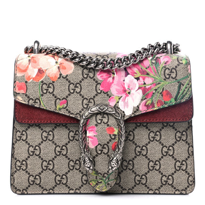 Gucci GG Supreme Monogram Blooms Mini Dionysus Shoulder Bag Beige Multicolor Dry Rose 1 of 12