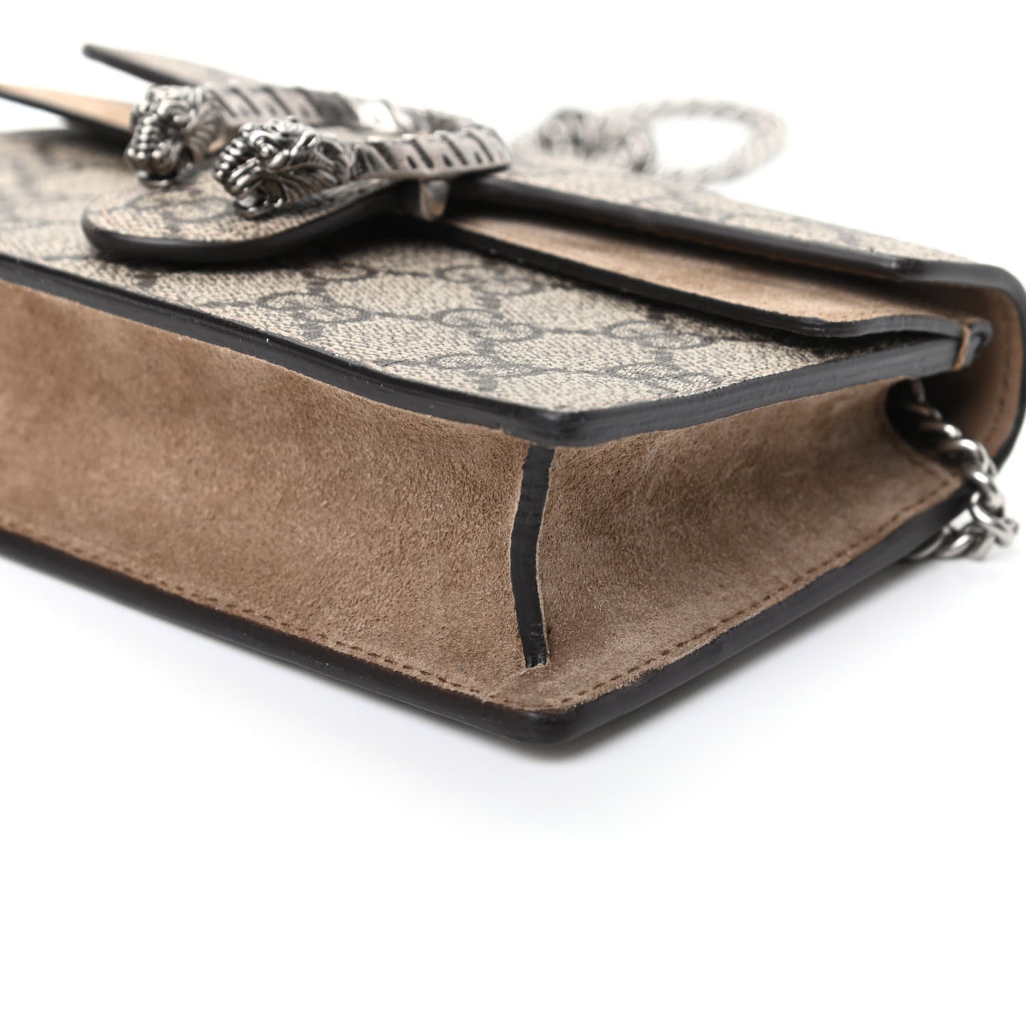 GG Supreme Monogram Super Mini Dionysus Shoulder Bag Taupe
