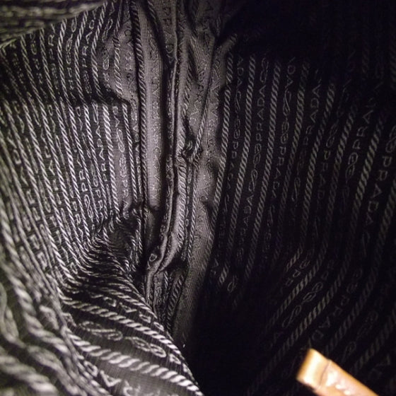 Prada Tessuto Nylon Striped Shoulder Bag 7 of 11