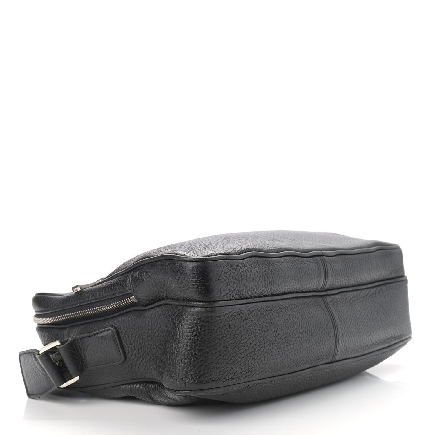 MCM Grained Calfskin Medium Shoulder Bag Black 4 of 14