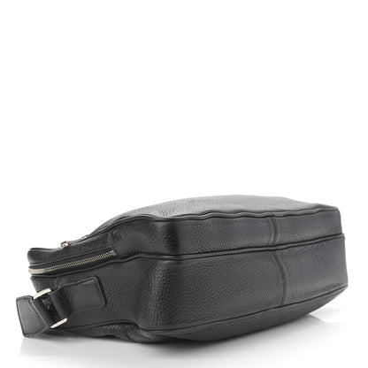 MCM Grained Calfskin Medium Shoulder Bag Black 4 of 14