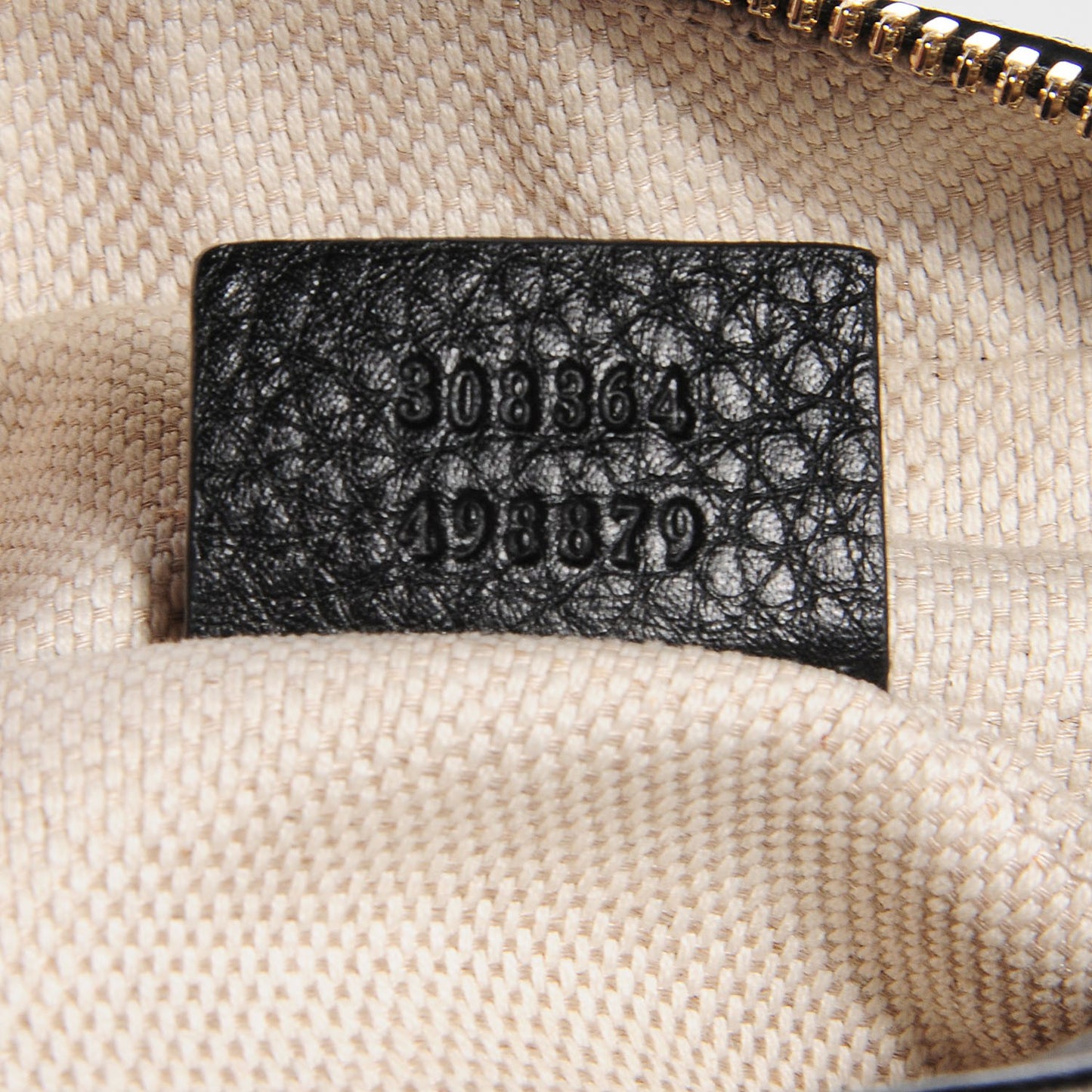 Pebbled Calfskin Small Soho Disco Bag Black