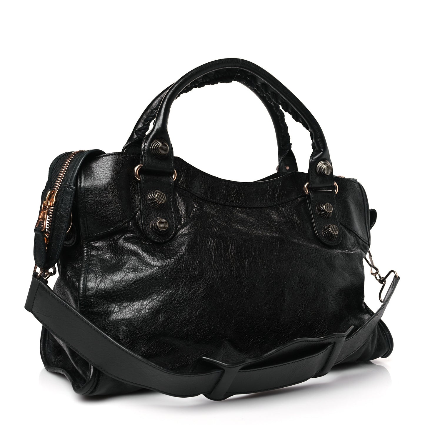 Agneau Giant 21 Rose Gold Hardware City Black