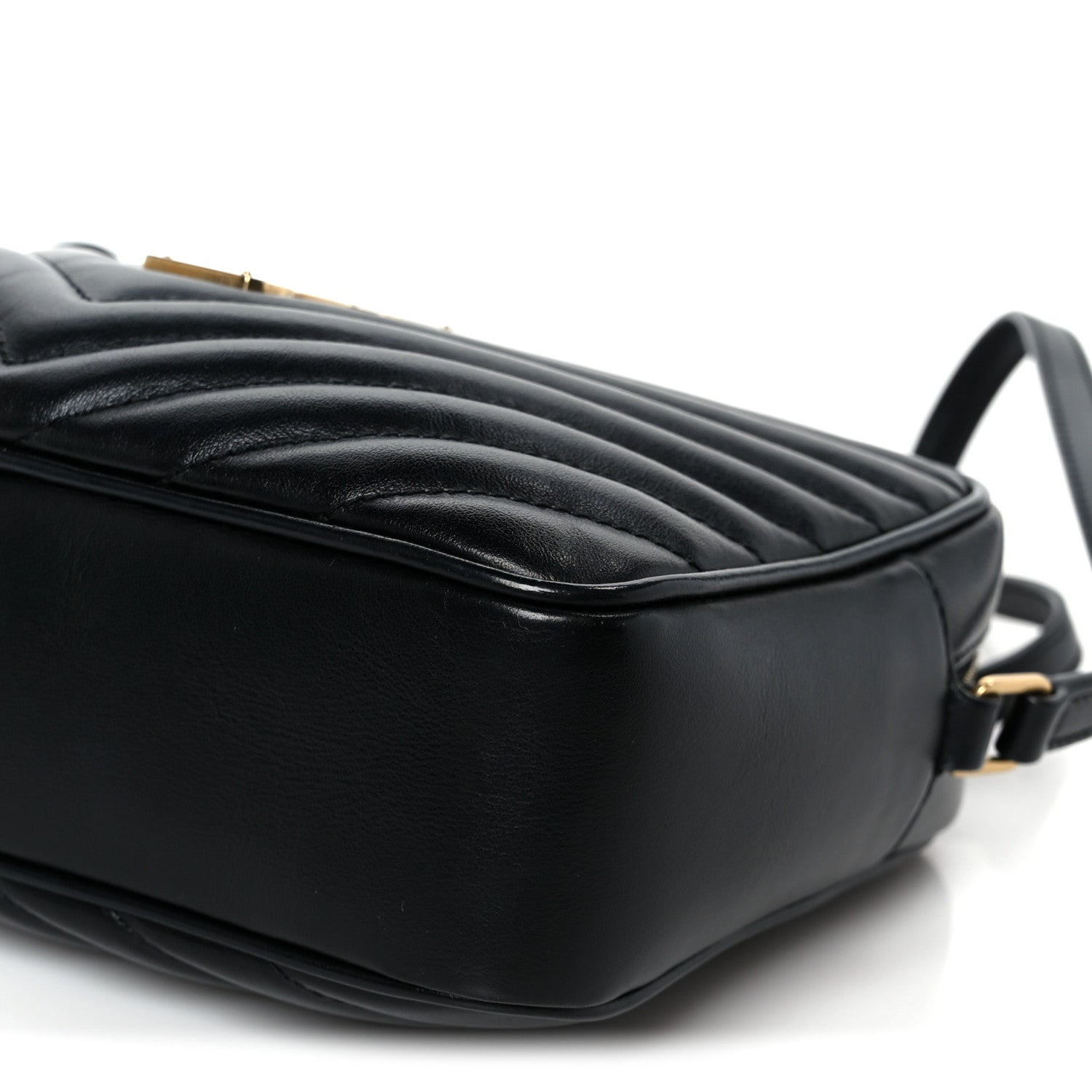 Saint Laurent Calfskin Matelasse Monogram Lou Camera Bag Black 10 of 10