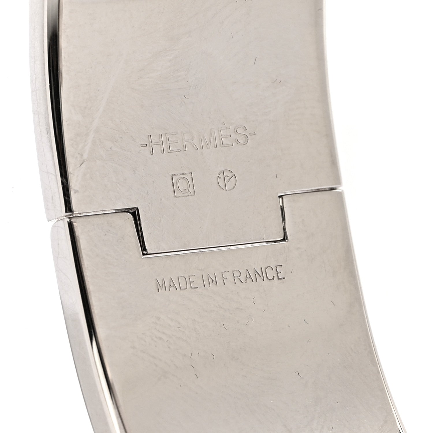 Hermes Enamel Wide Clic Clac H Bracelet PM White 4 of 5