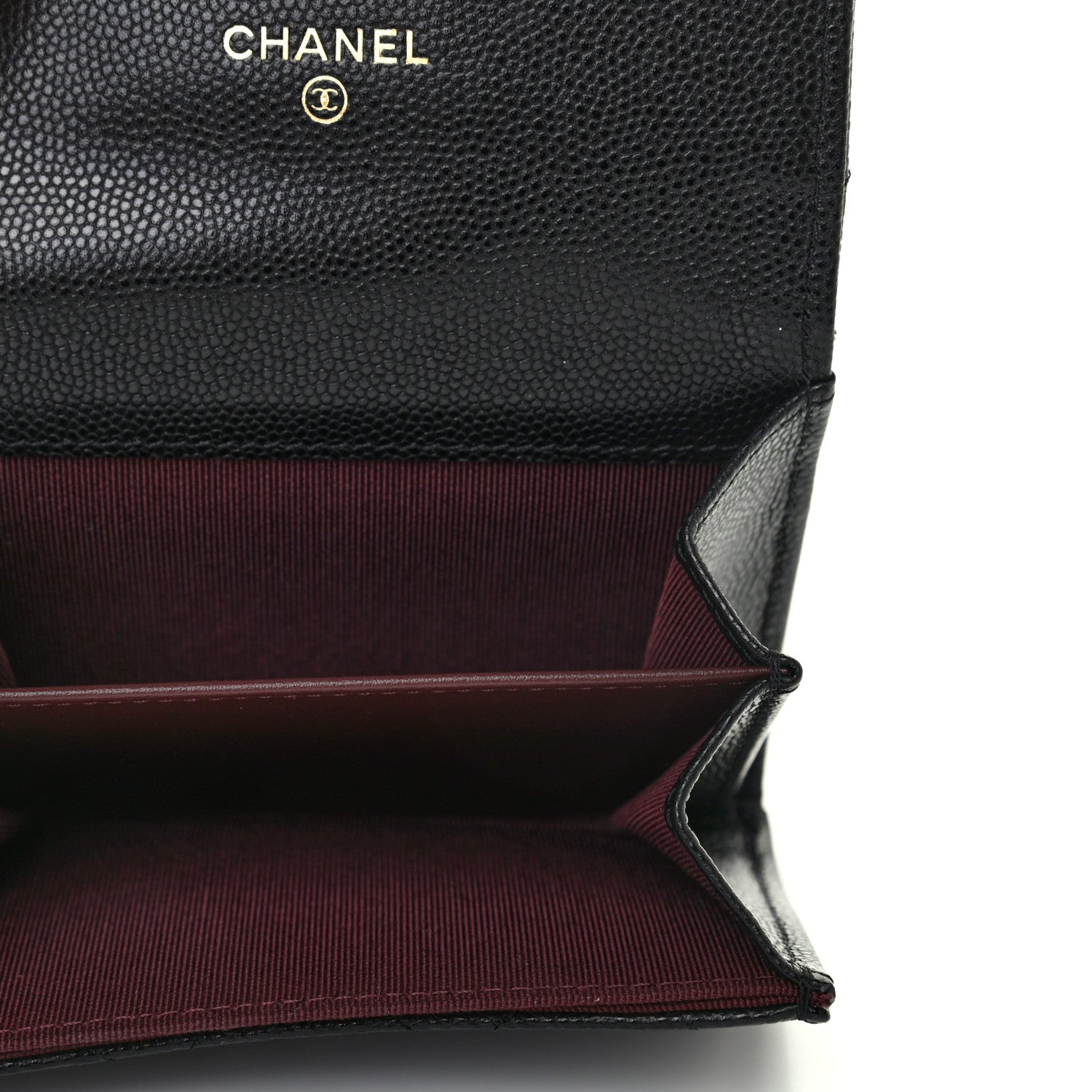 Chanel Caviar Quilted Flap Card Holder Wallet Black 4 of 6
