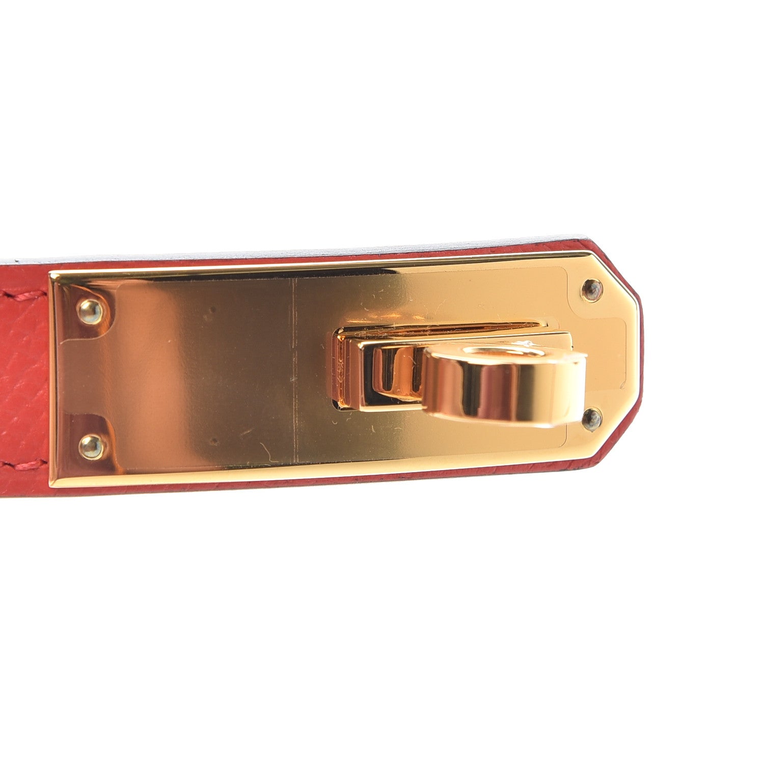 Hermes Epsom Kelly Belt Rouge Tomate 4 of 6