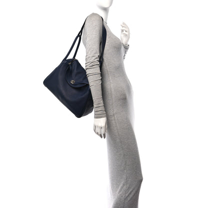 Hermes Taurillon Clemence Lindy 34 Bleu Saphir 2 of 9
