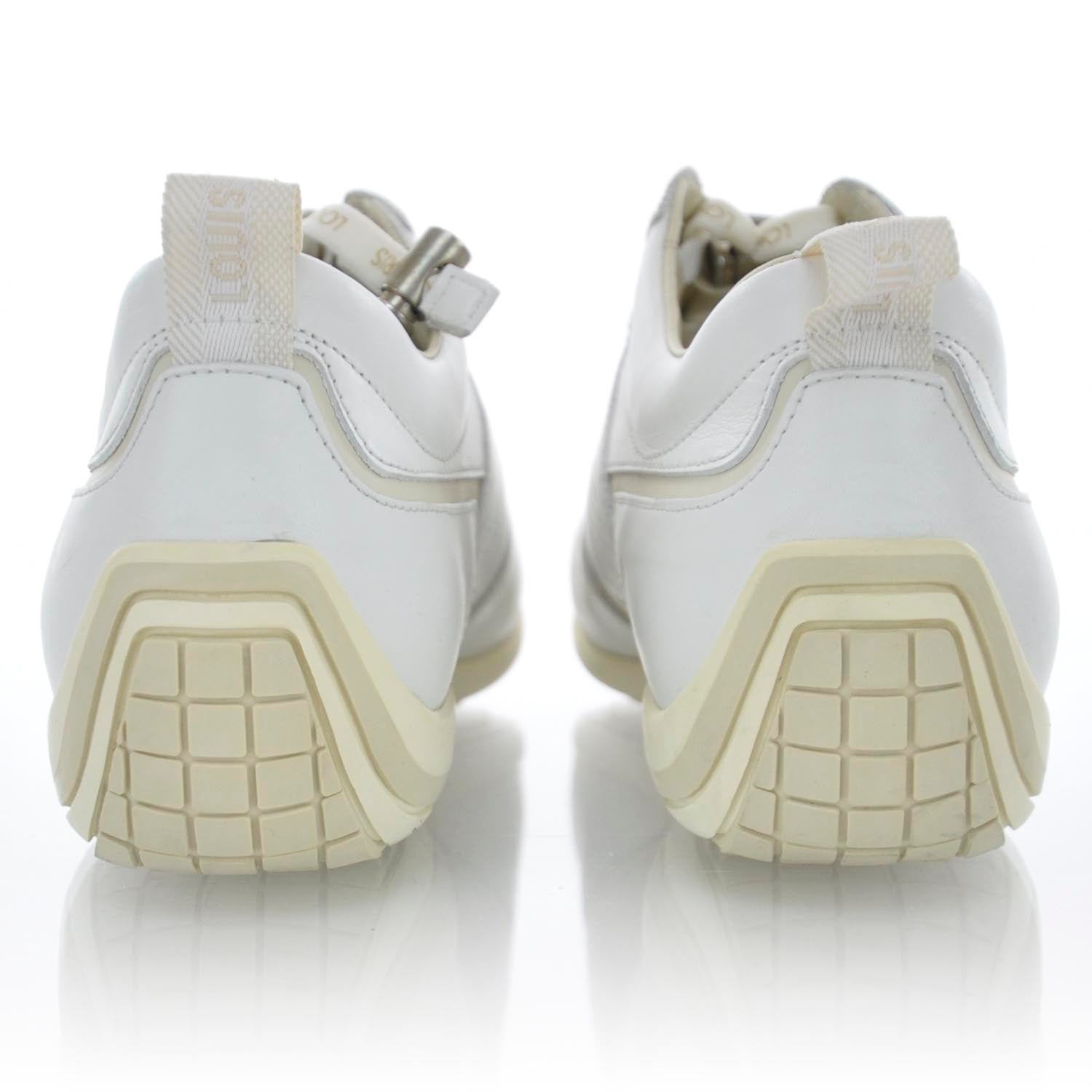 Louis Vuitton Leather Velcro Sneakers White 3 of 9