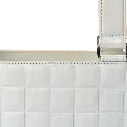 Chanel Lambskin Chocolate Bar Quilted Small Shoulder Bag Light Blue 17 of 24
