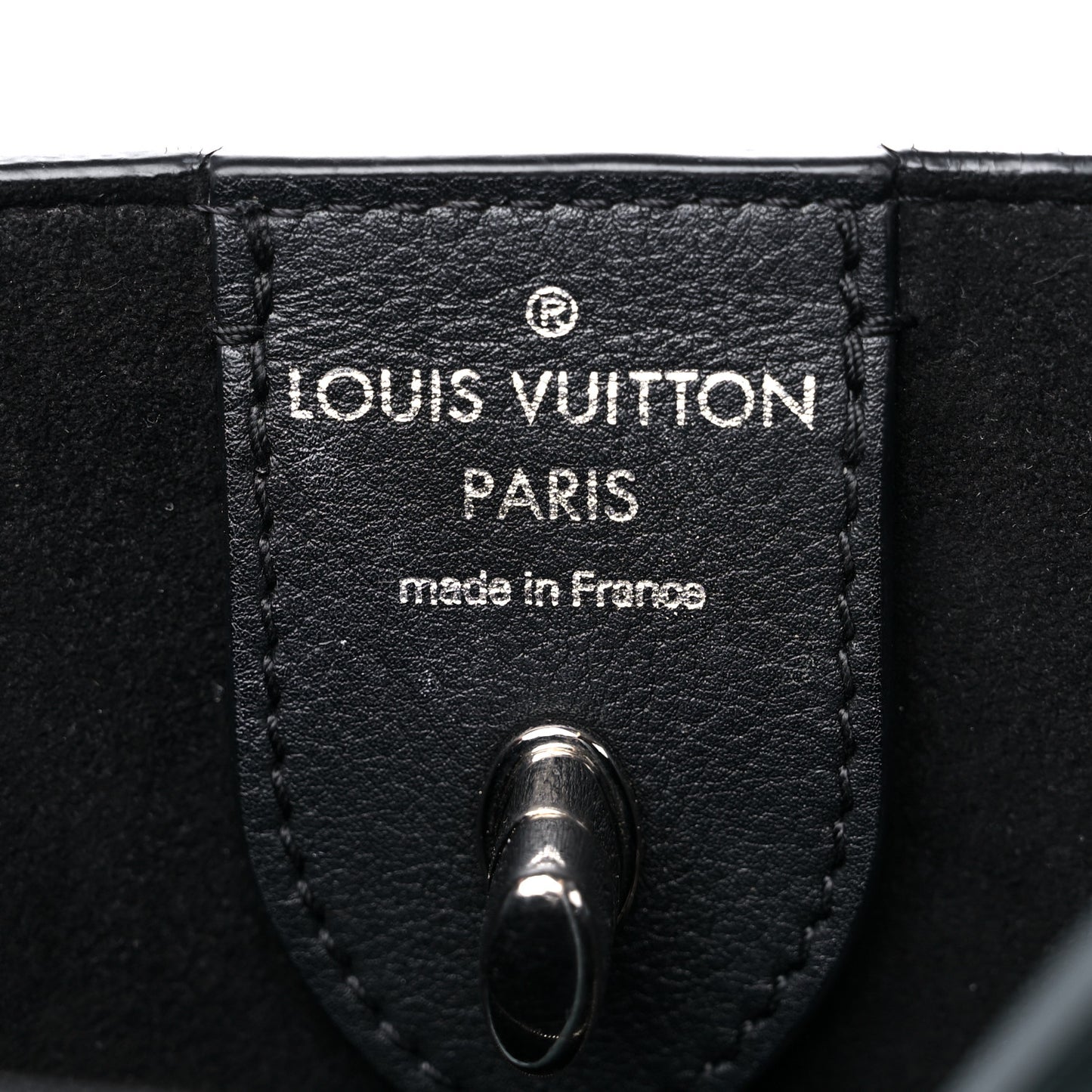 Calfskin Lockme Cabas Sky Black