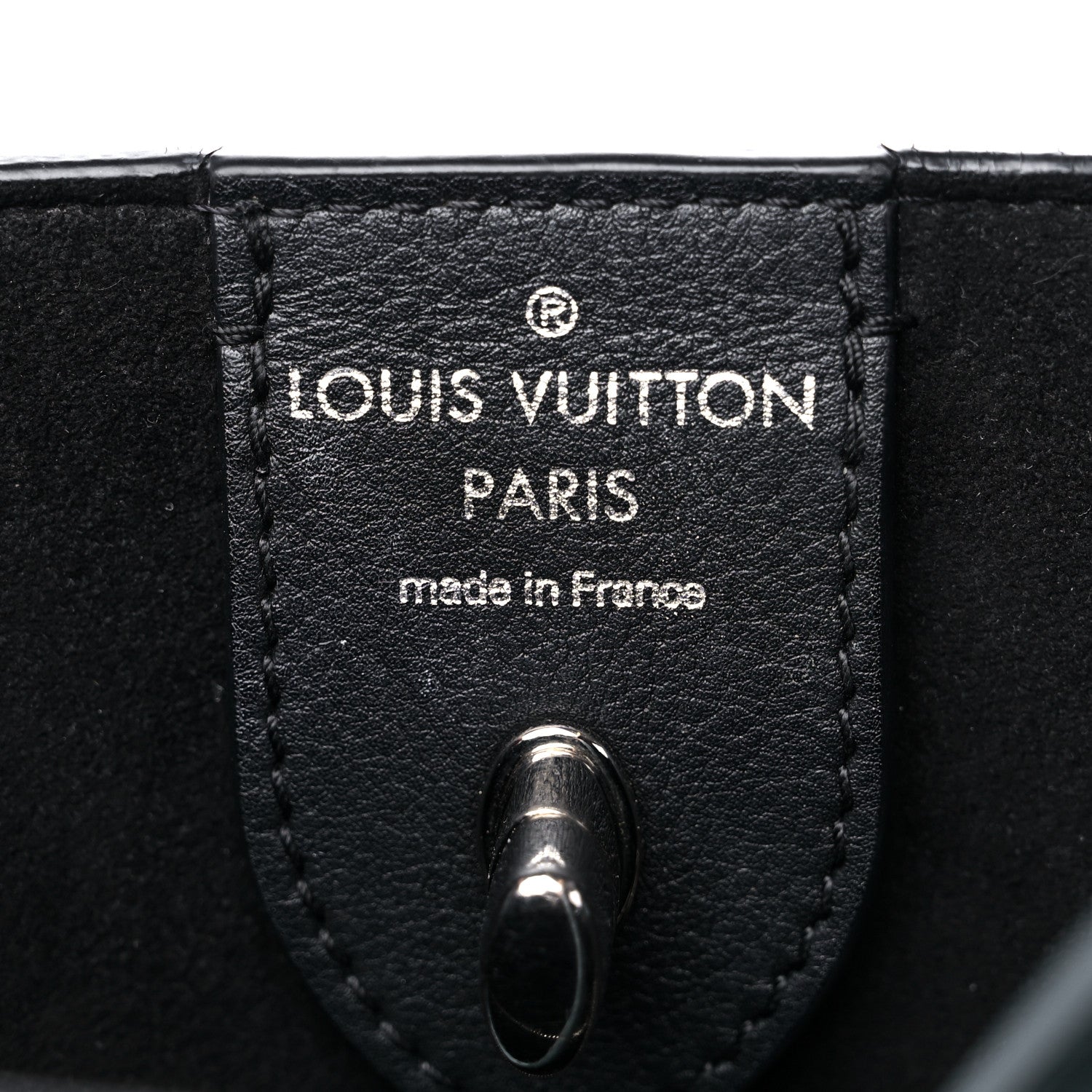 Louis Vuitton Calfskin Lockme Cabas Sky Black 6 of 17