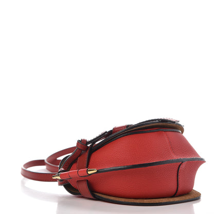 Loewe Grained Calfskin Mini Gate Crossbody Bag Scarlet Burnt Red 4 of 7